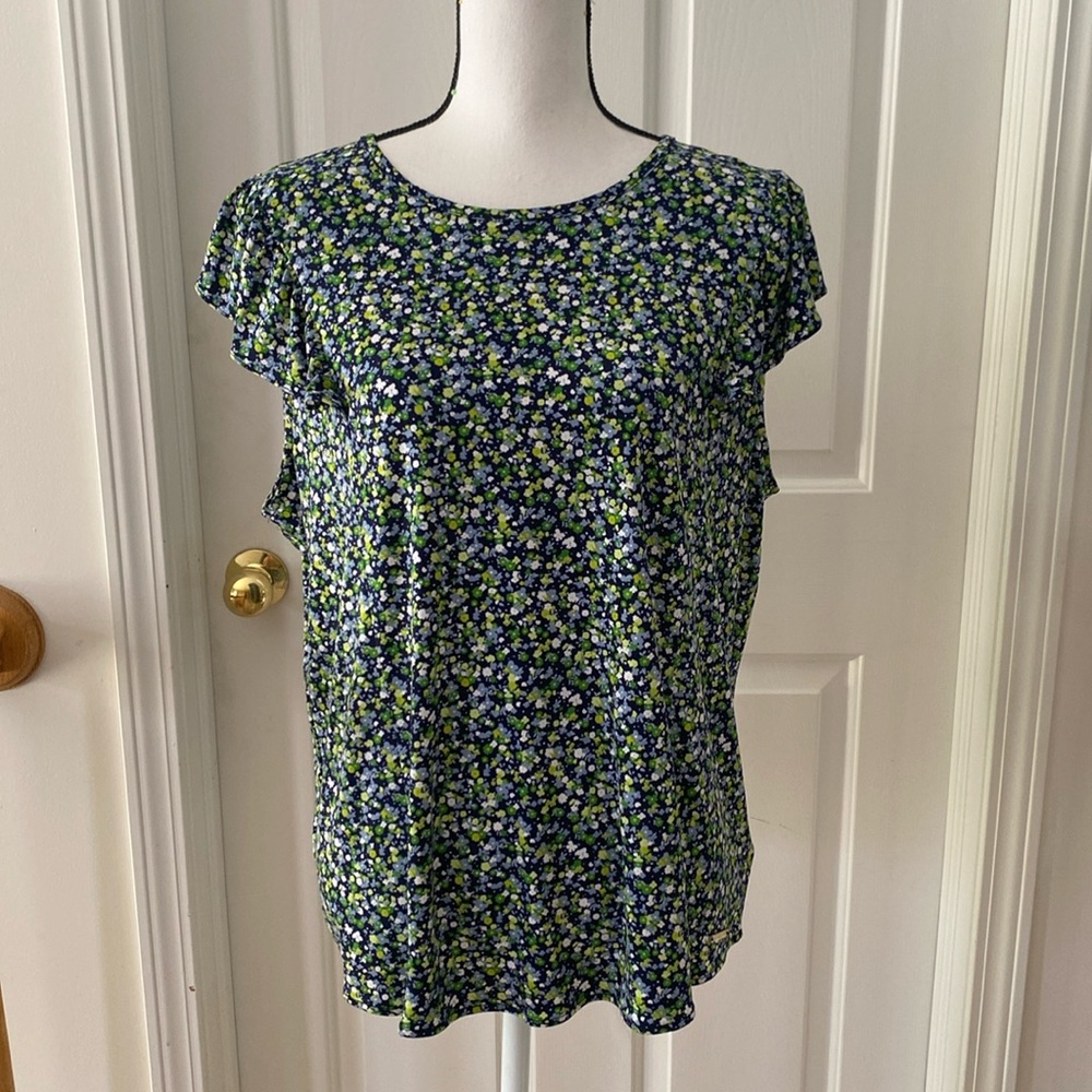 29:03  Michael Kors Ruffled Sleeveless Floral Blouse
